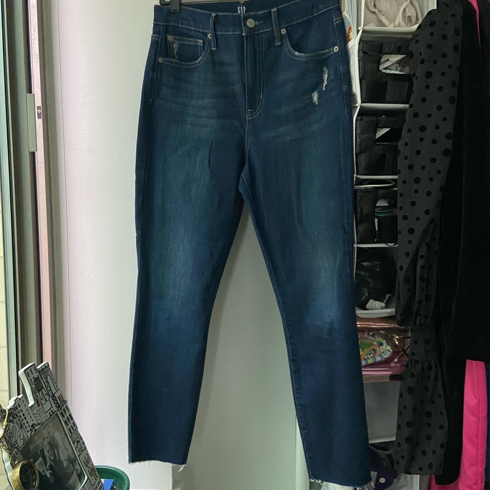 GAP Women's High Rise Jeans - Dark Blue